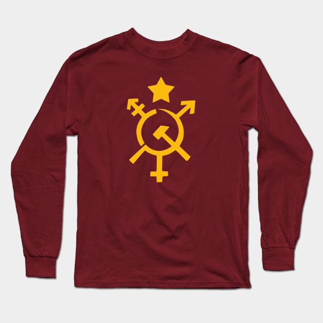 Fully Automated Luxury Gay Space Communism Long Sleeve T-Shirt by aldo_nova